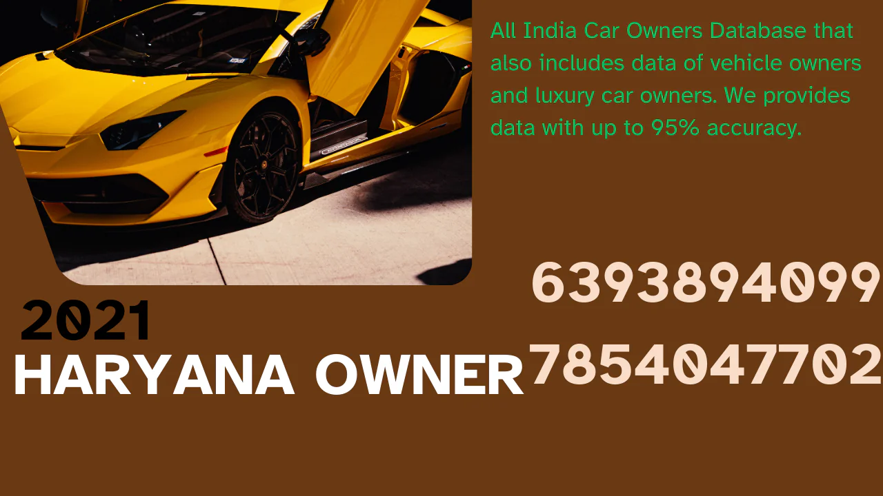 Haryana car owner database 2021