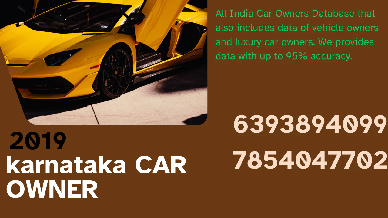 Karnataka car owner database 2019