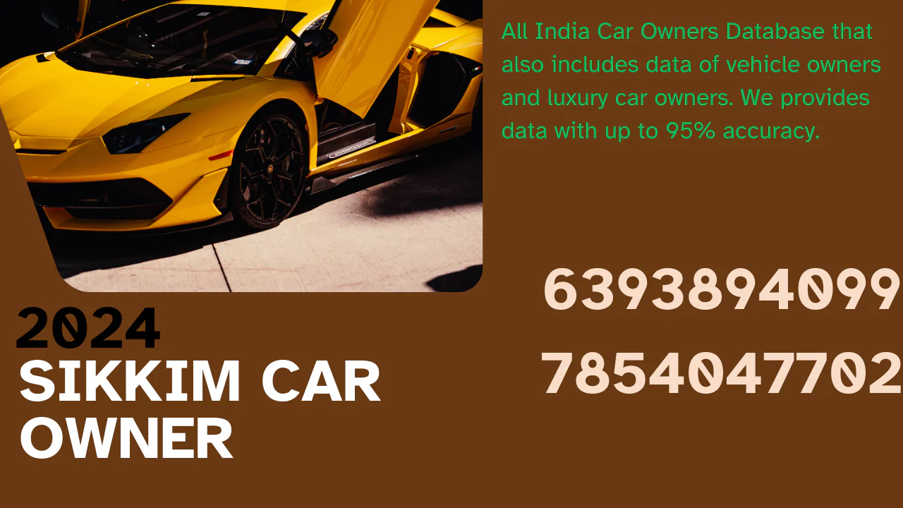 Sikkim car owner database 2024