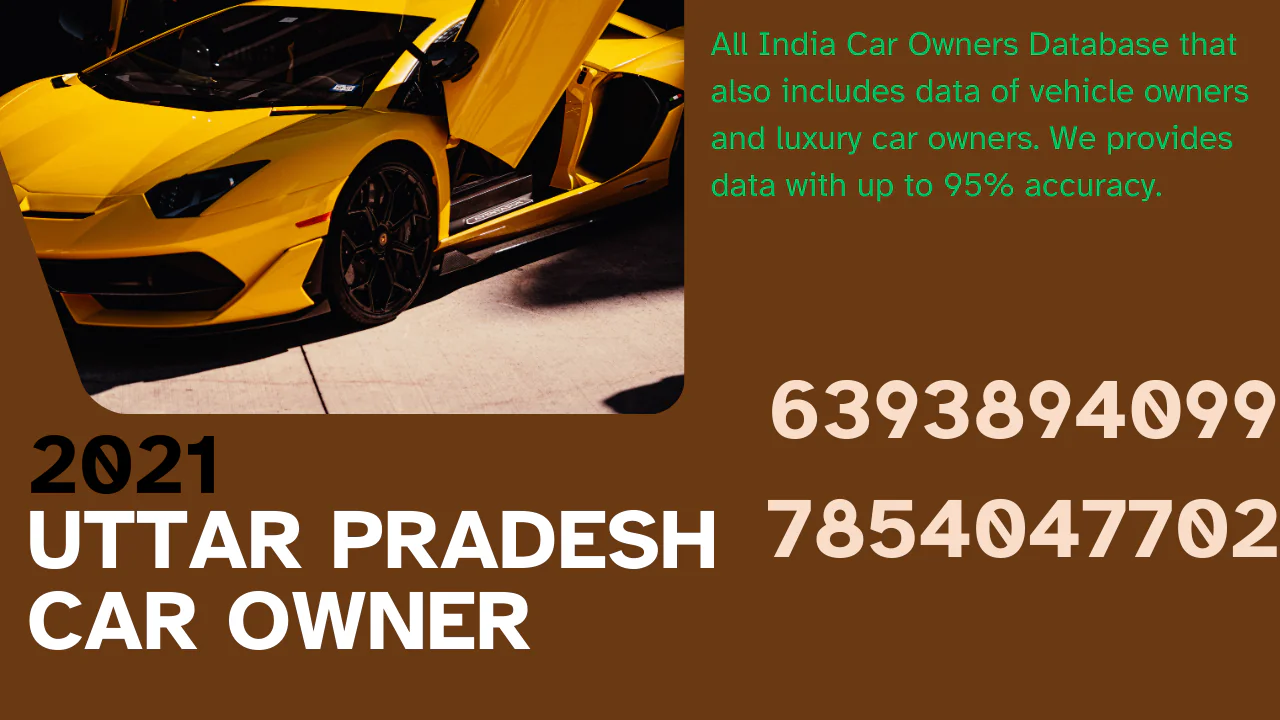 Uttar Pradesh car owner database 2021