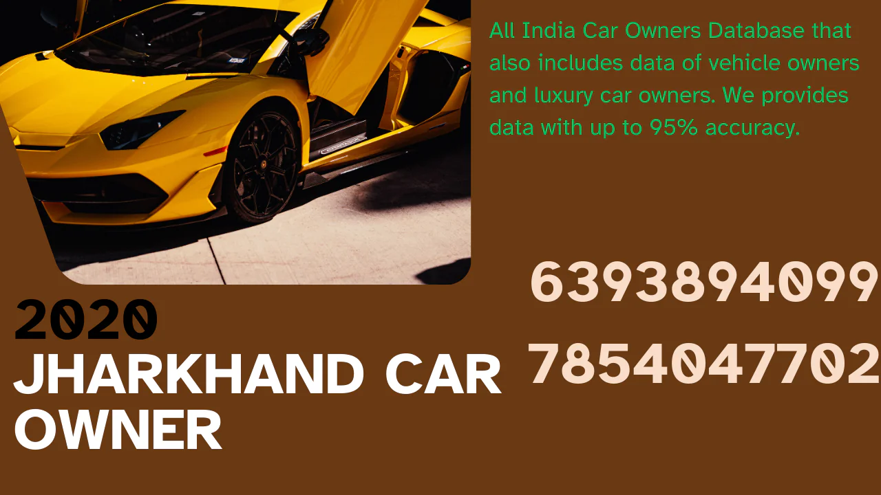 Jharkhand car owner database 2020