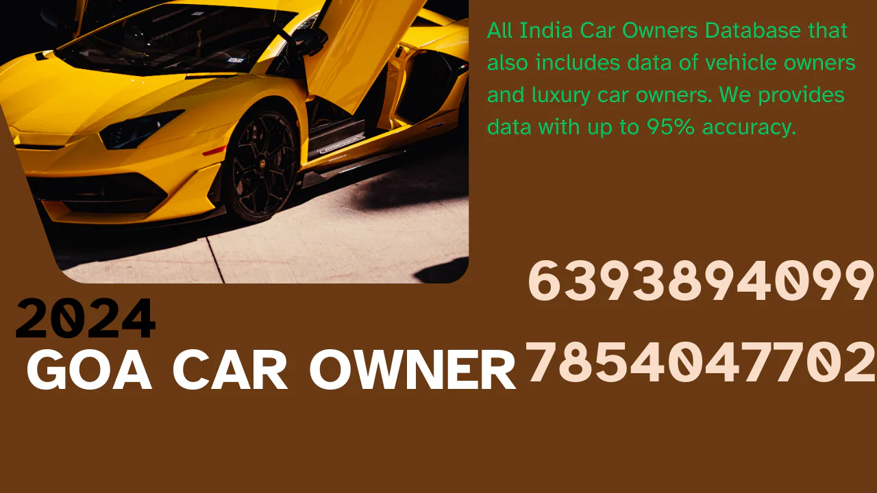 goa car owner datbase 2024