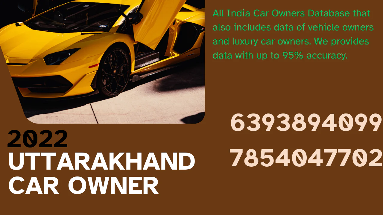 UTTRAKHAND CAR OWNER DATABASE 2022