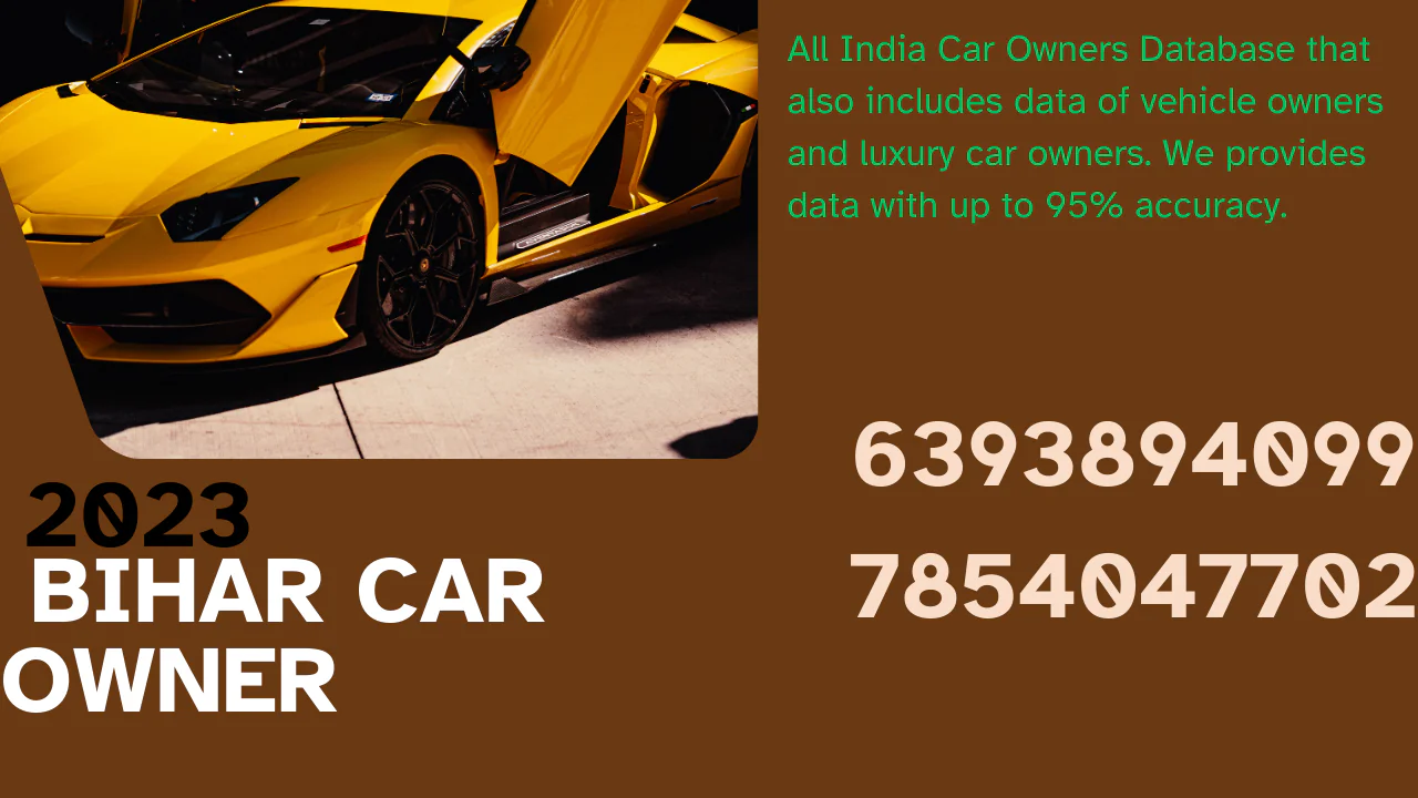 Bihar car owenr database 2023