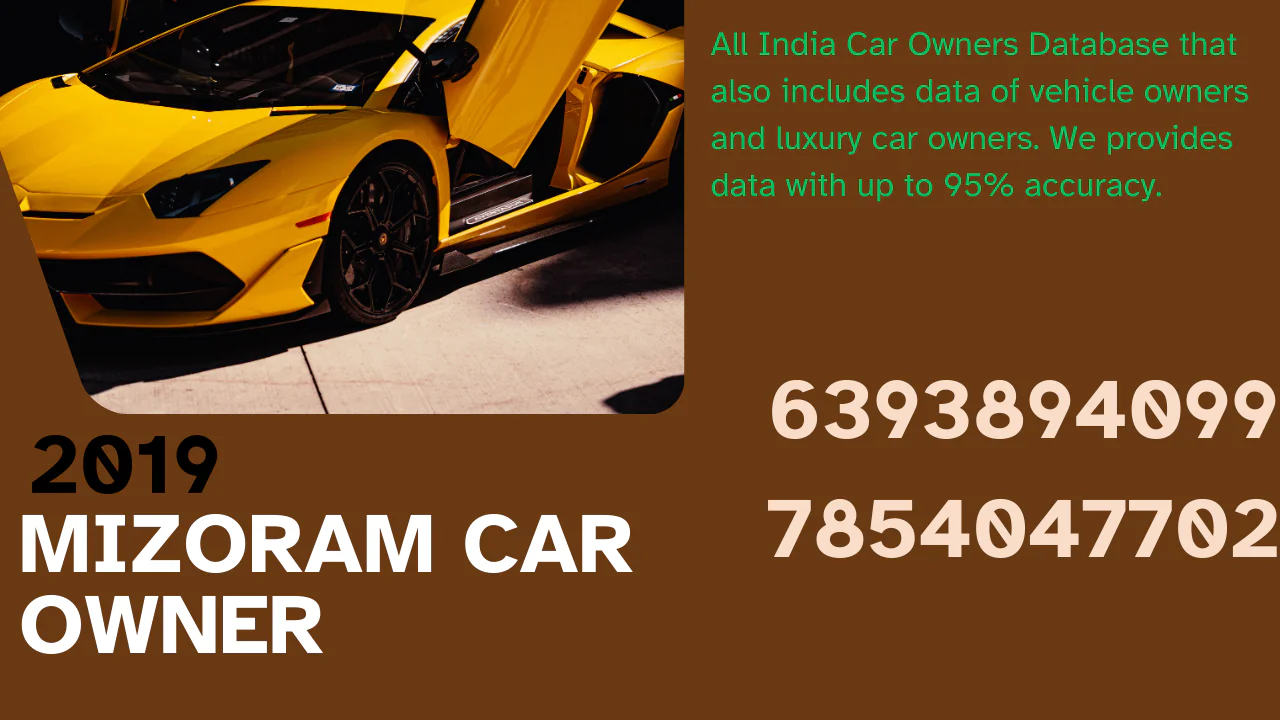 Mizoram car owner database 2019