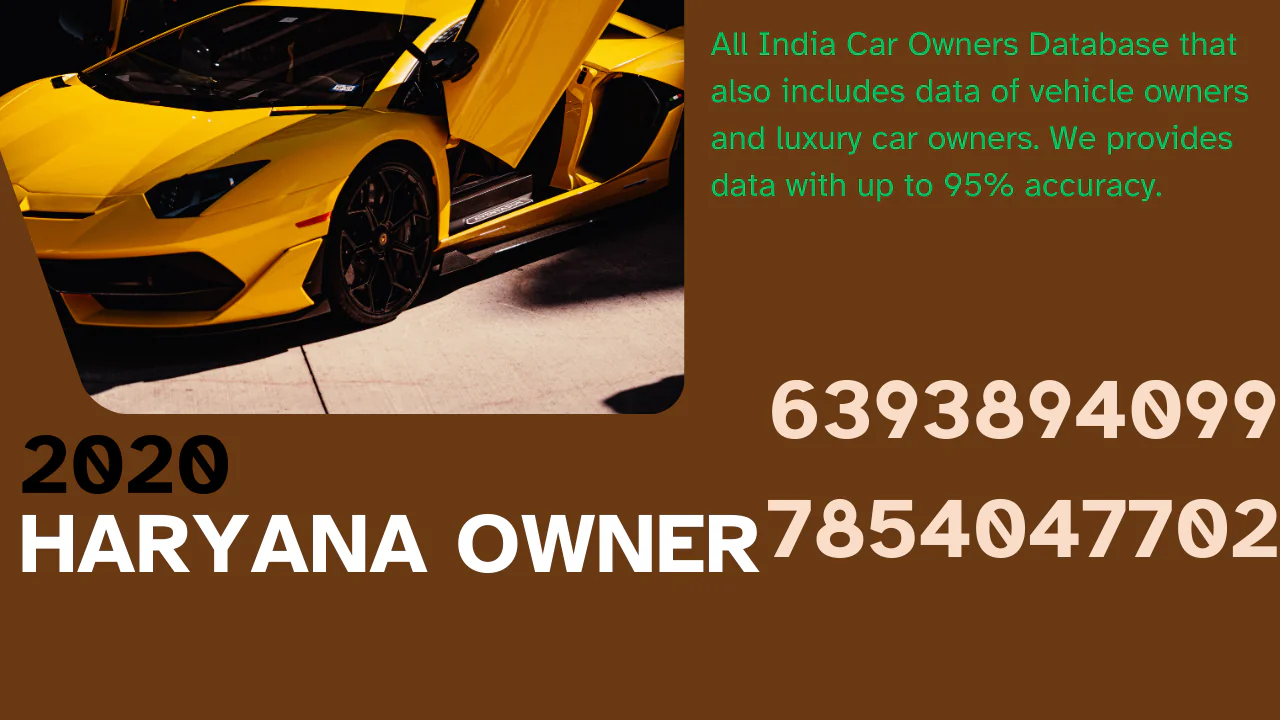 Haryana car owner database 2020