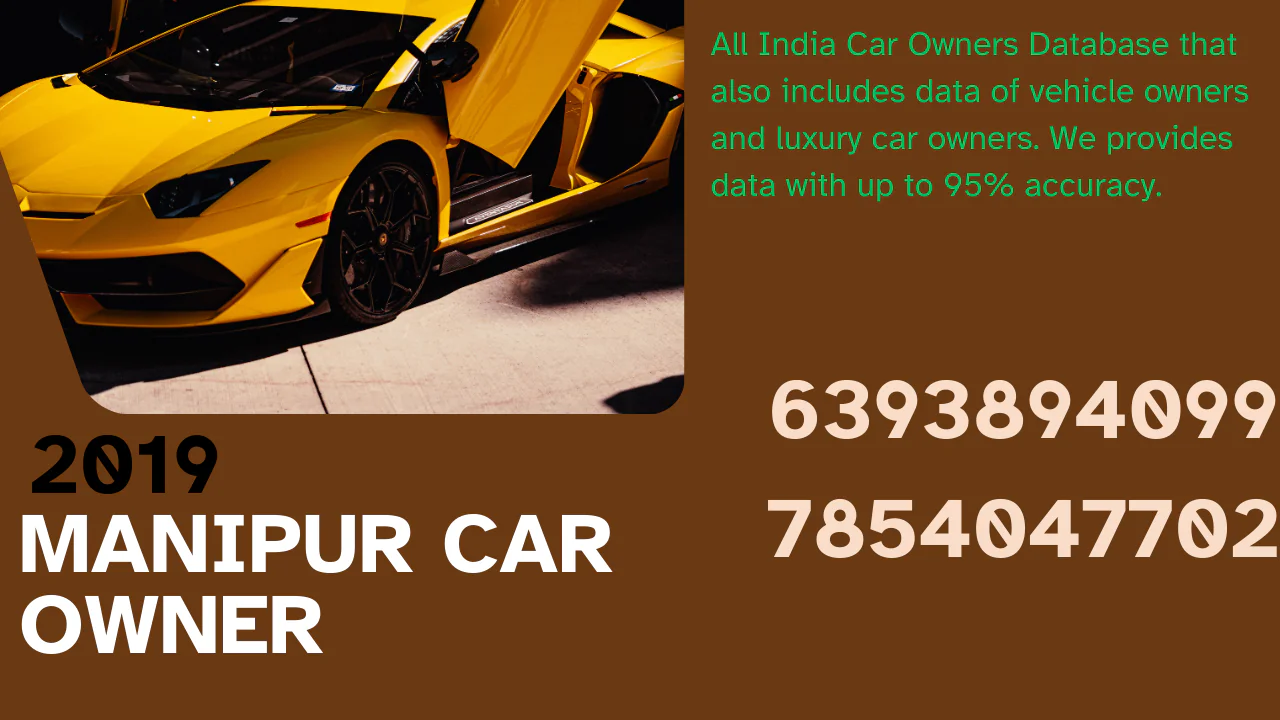 Manipur car owner database 2019